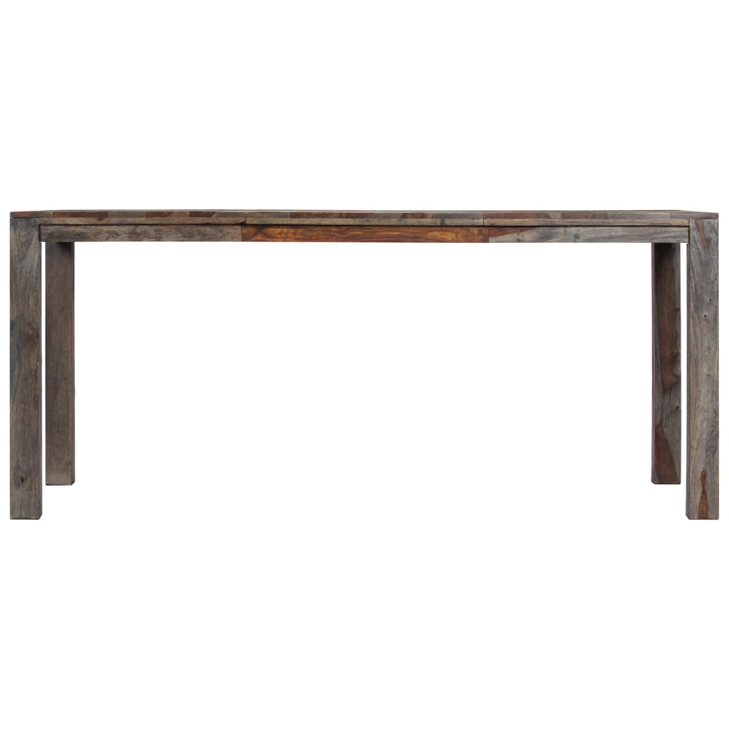 Table à manger Gris 180x90x76 cm Bois massif