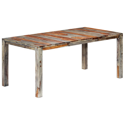 Table à manger Gris 180x90x76 cm Bois massif