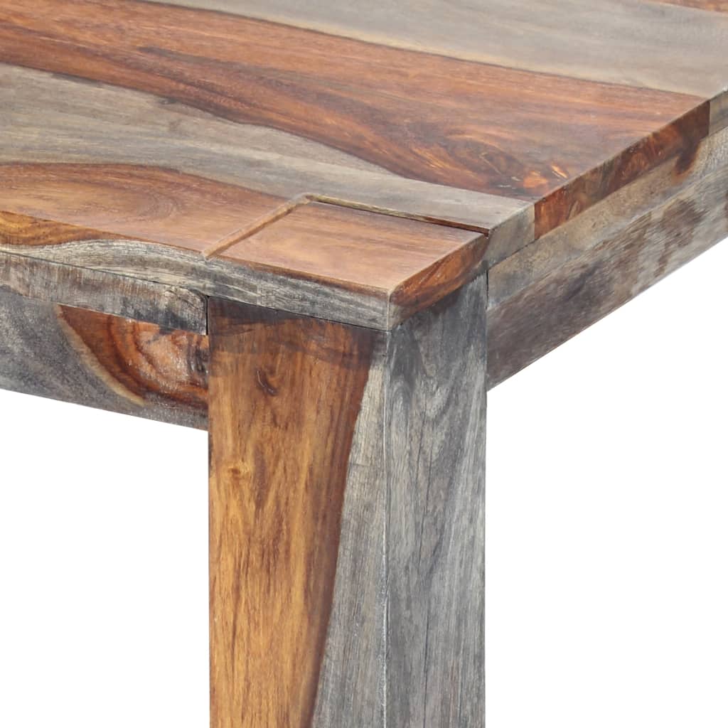 Table à manger Gris 180x90x76 cm Bois massif