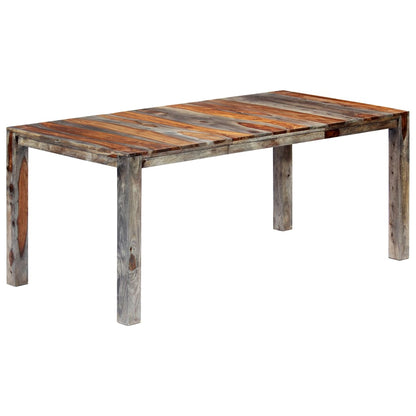 Table à manger Gris 180x90x76 cm Bois massif