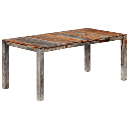 Table à manger Gris 180x90x76 cm Bois massif