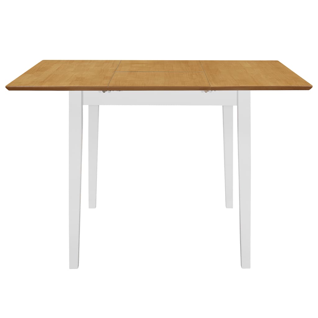 Table à manger extensible Blanc (80-120)x80x74 cm MDF