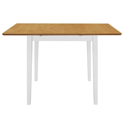 Table à manger extensible Blanc (80-120)x80x74 cm MDF