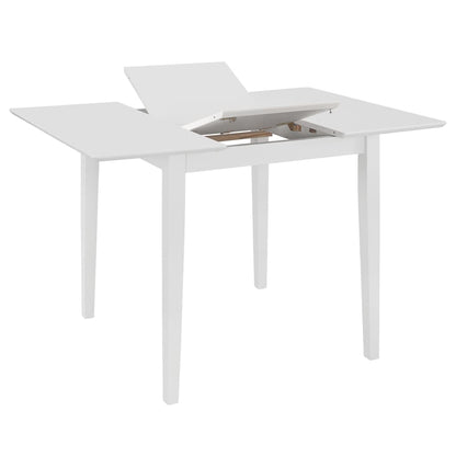 Table à manger extensible Blanc (80-120)x80x74 cm MDF