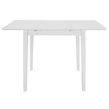 Table à manger extensible Blanc (80-120)x80x74 cm MDF