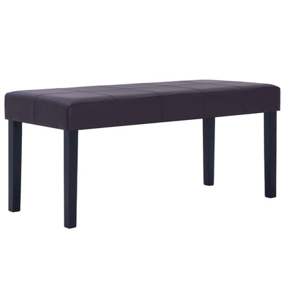 Banc 106 cm Marron Similicuir