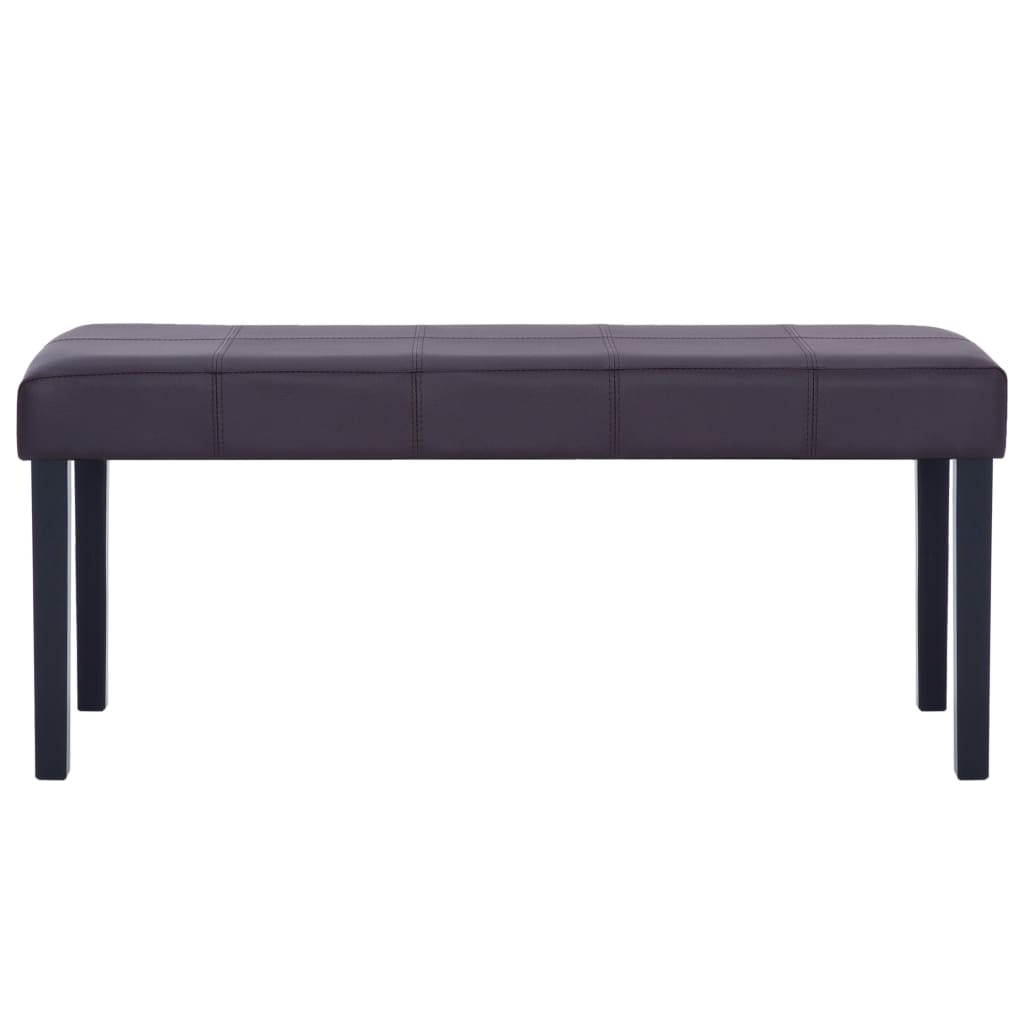 Banc 106 cm Marron Similicuir