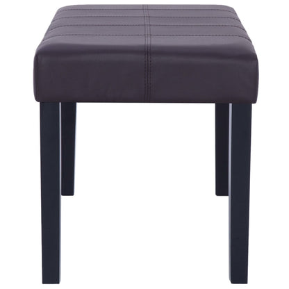 Banc 106 cm Marron Similicuir