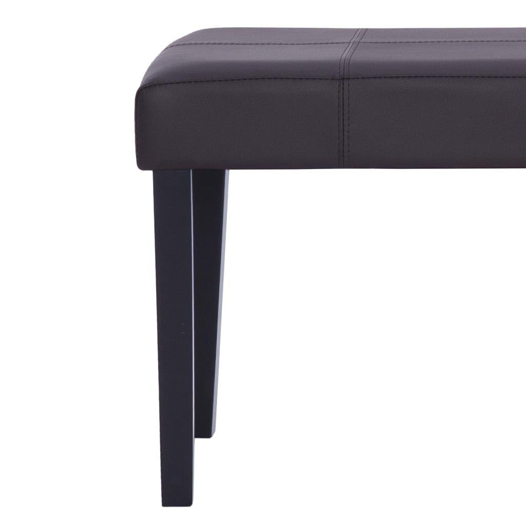 Banc 106 cm Marron Similicuir