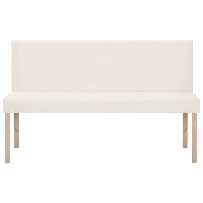 Banc 139,5 cm Crème Similicuir