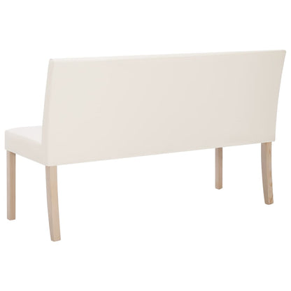 Banc 139,5 cm Crème Similicuir