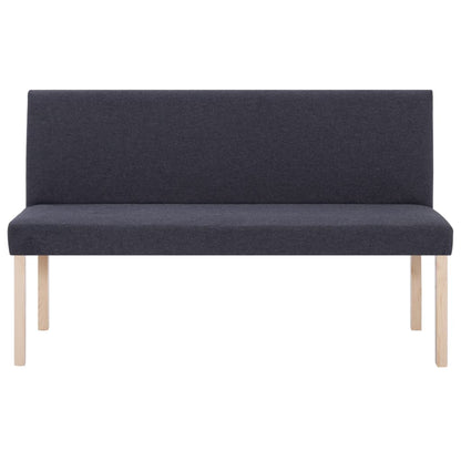 Banc 139,5 cm Gris foncé Polyester