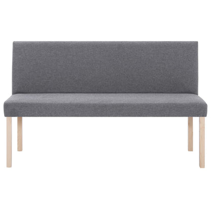 Banc 139,5 cm Gris clair Polyester