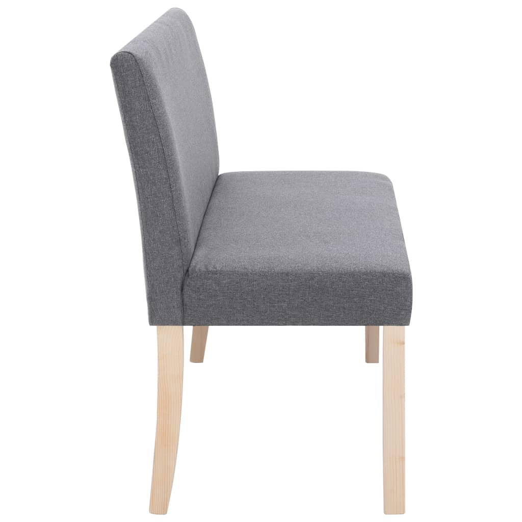 Banc 139,5 cm Gris clair Polyester