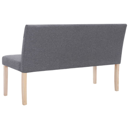 Banc 139,5 cm Gris clair Polyester