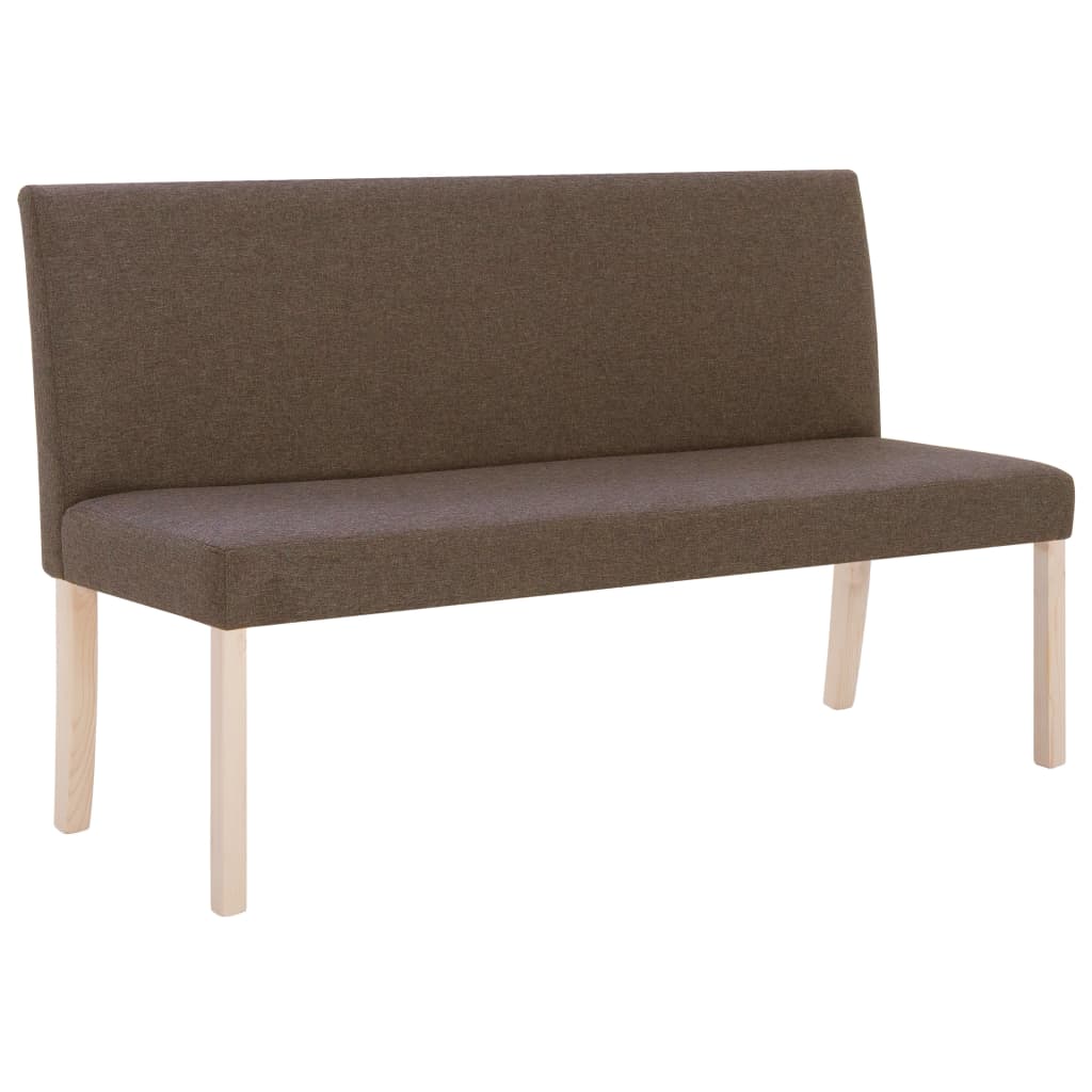 Banc 139,5 cm Marron Polyester