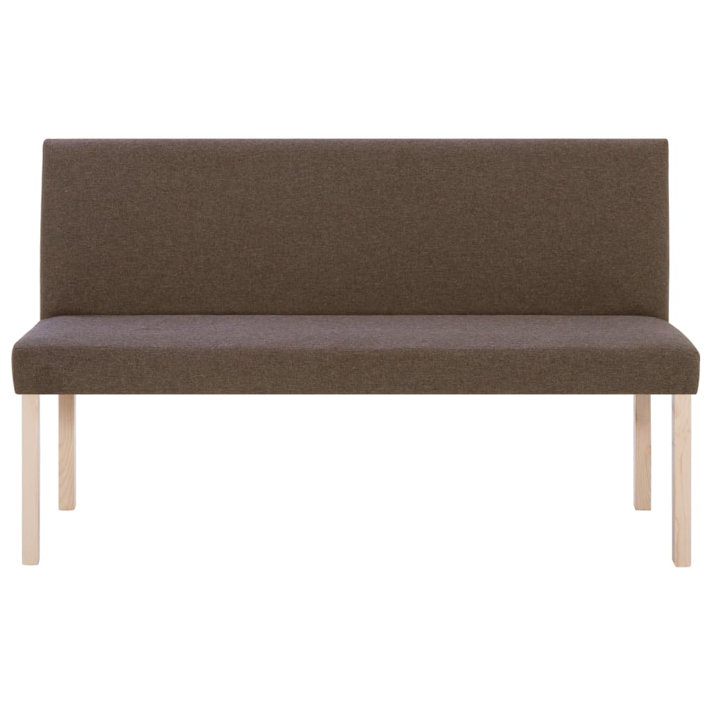 Banc 139,5 cm Marron Polyester