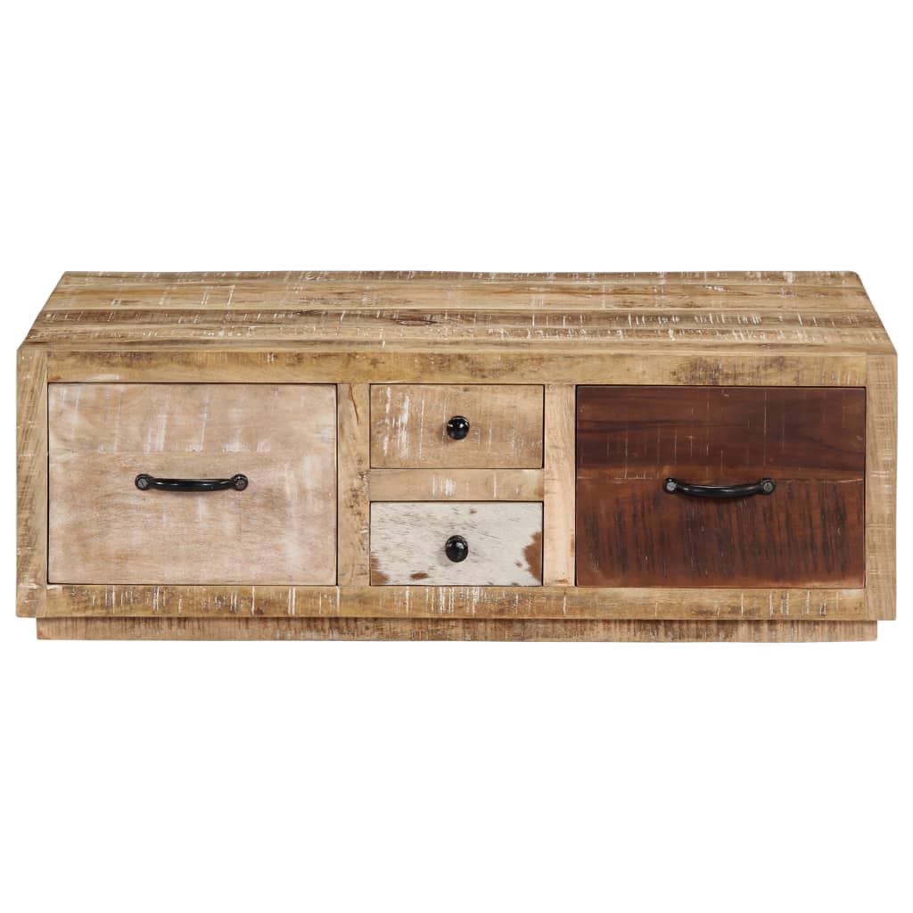 Table basse 90x60x30 cm Bois de manguier massif