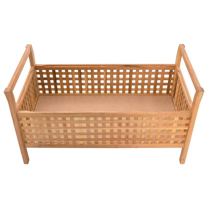 Banc de rangement 93x49x49 cm Bois de noyer massif