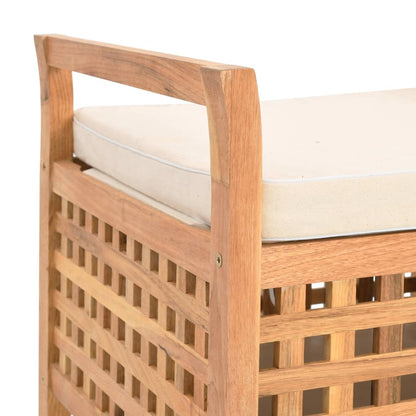 Banc de rangement 93x49x49 cm Bois de noyer massif