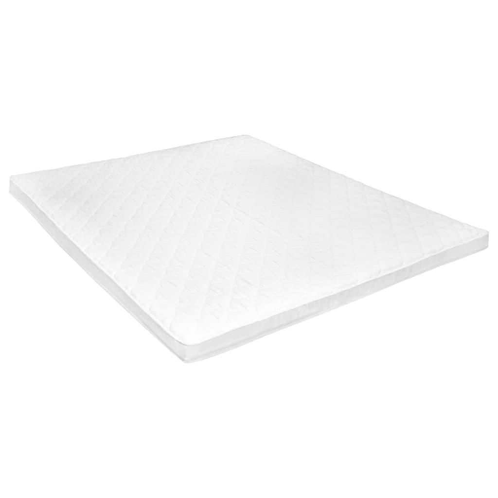 Sur-matelas 140 x 200 cm Mousse froide Profil d'œuf 6 cm