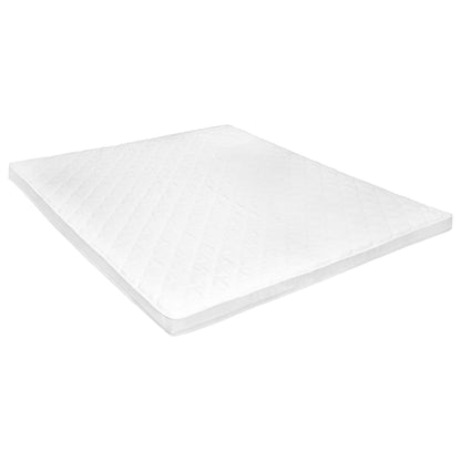 Sur-matelas 140 x 200 cm Mousse froide Profil d'œuf 6 cm