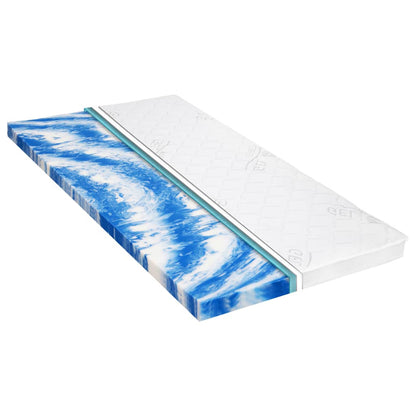 Sur-matelas 80 x 200 cm Mousse de gel 7 cm