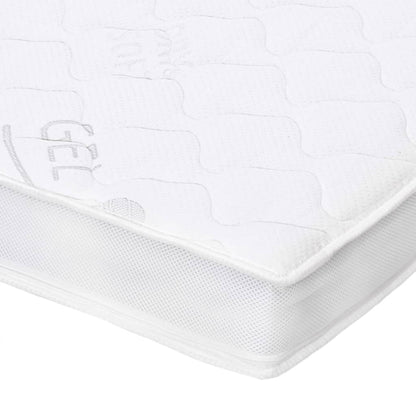 Sur-matelas 140 x 200 cm Mousse de gel 7 cm