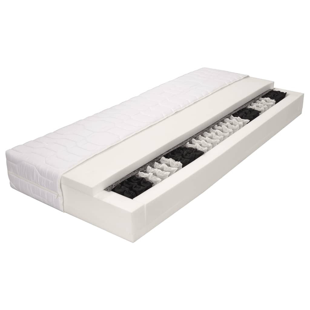 Matelas 100 x 200 cm 7 zones Ressort ensaché 20 cm H2