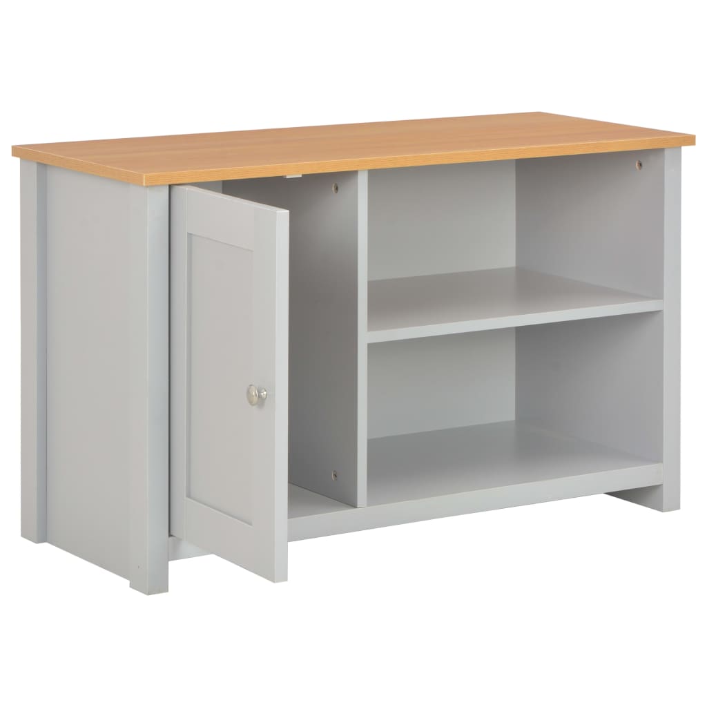 Meuble TV Gris 95x39x58 cm