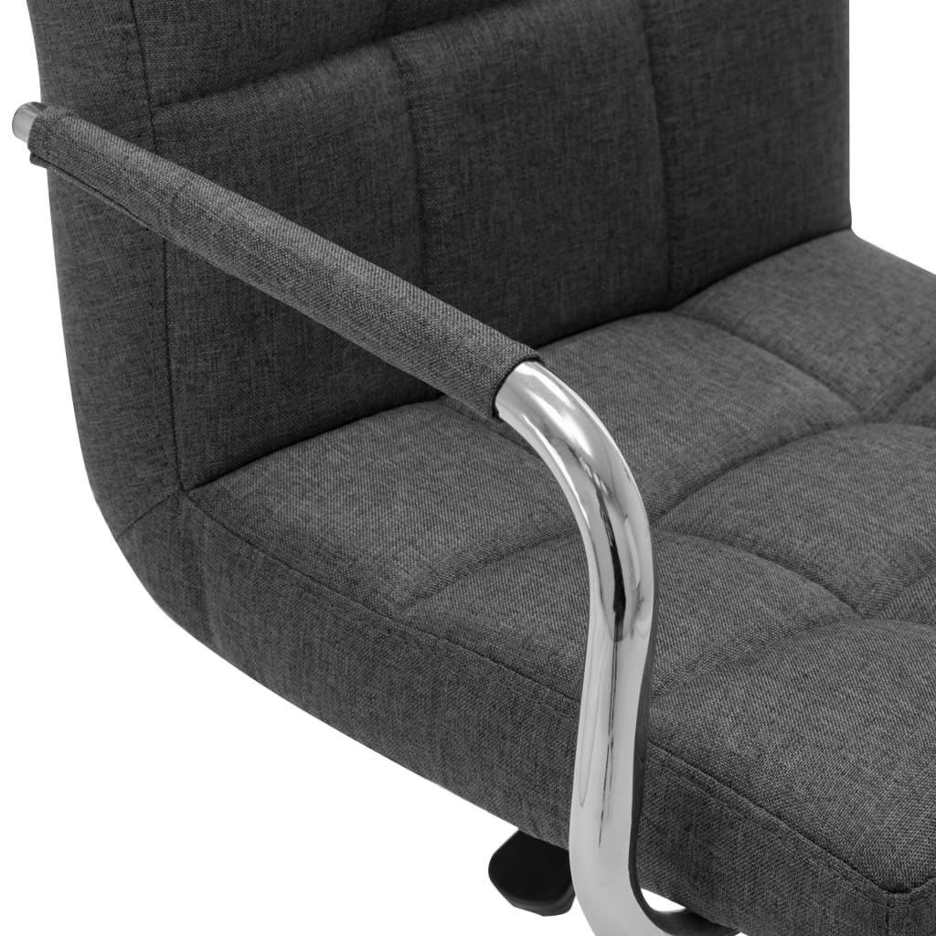 Chaise de bar Gris foncé Tissu