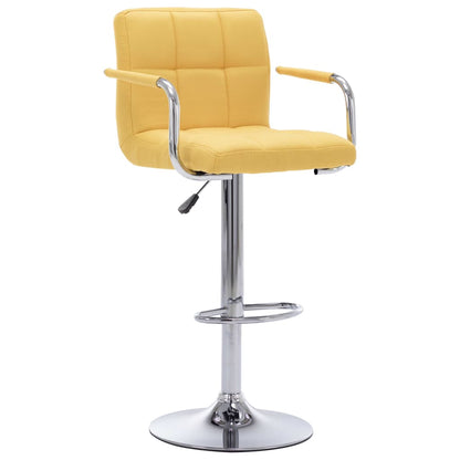 Chaise de bar Jaune Tissu