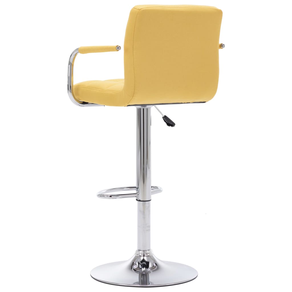 Chaise de bar Jaune Tissu