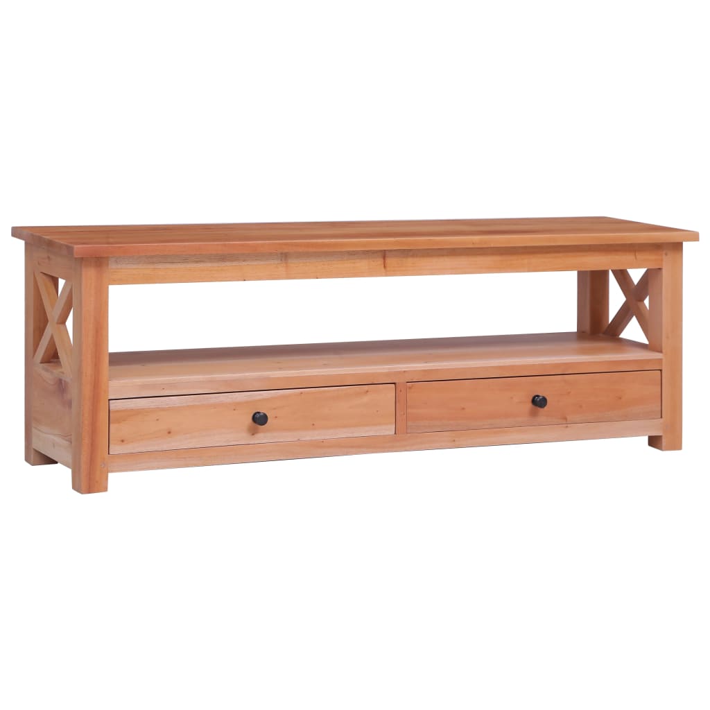 Meuble TV 120x30x40 cm Bois d'acajou massif