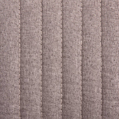 Chaises à manger lot de 2 taupe tissu