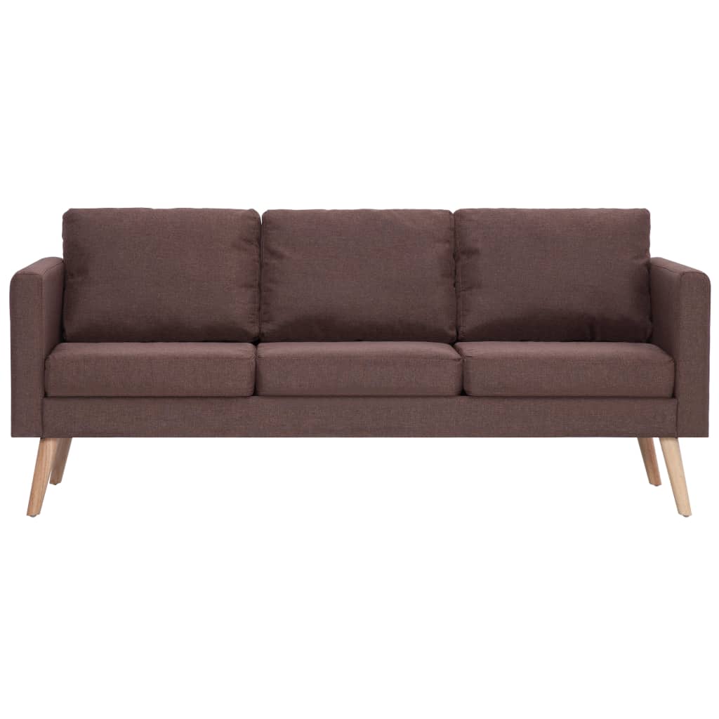 Ensemble de canapé 2 pcs tissu marron