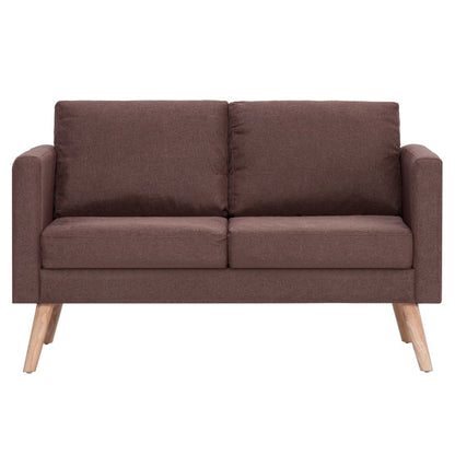 Ensemble de canapé 2 pcs tissu marron