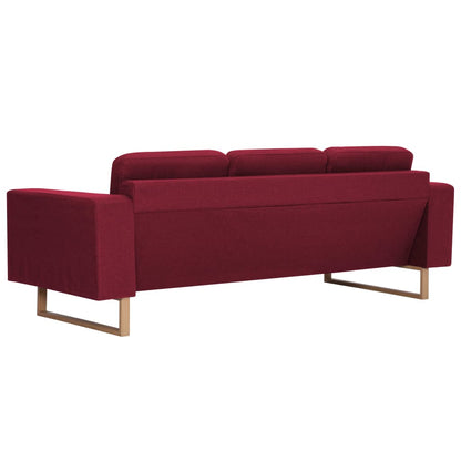 Ensemble de canapé 2 pcs Tissu Rouge bordeaux