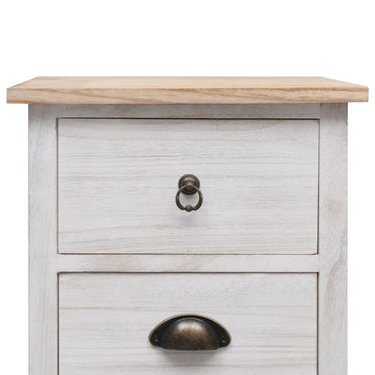 Armoire latérale 35x25x57 cm Bois de Paulownia