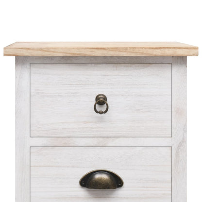 Armoire latérale 35x25x87 cm Bois de Paulownia