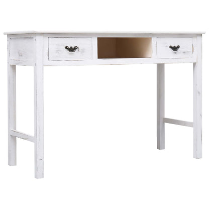 Table console Blanc antique 110 x 45 x 76 cm Bois