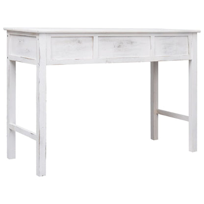 Table console Blanc antique 110 x 45 x 76 cm Bois