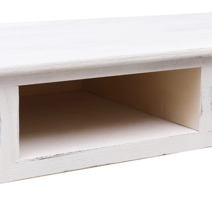 Table console Blanc antique 110 x 45 x 76 cm Bois