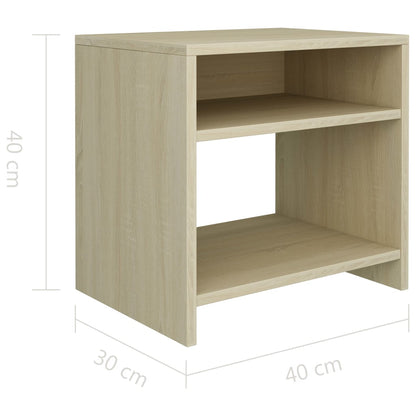 Table de chevet Chêne sonoma 40x30x40 cm Bois d'ingénierie