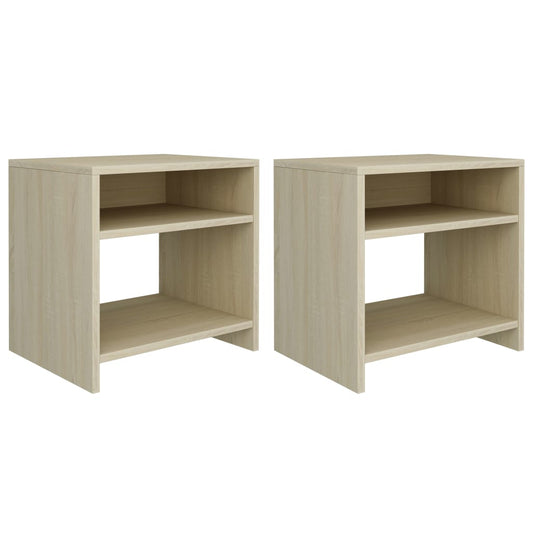 Tables de chevet 2pcs Chêne sonoma 40x30x40cm Bois d'ingénierie