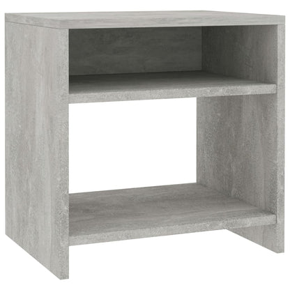 Table de chevet Gris béton 40x30x40 cm Bois d'ingénierie