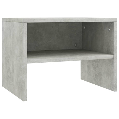 Tables de chevet 2 pcs Gris béton 40x30x30 cm Bois ingénierie