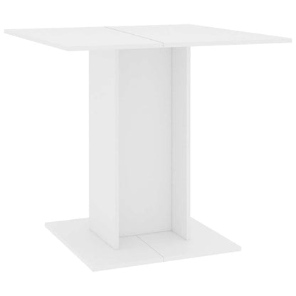 Table à manger Blanc 80x80x75 cm bois d'ingénierie