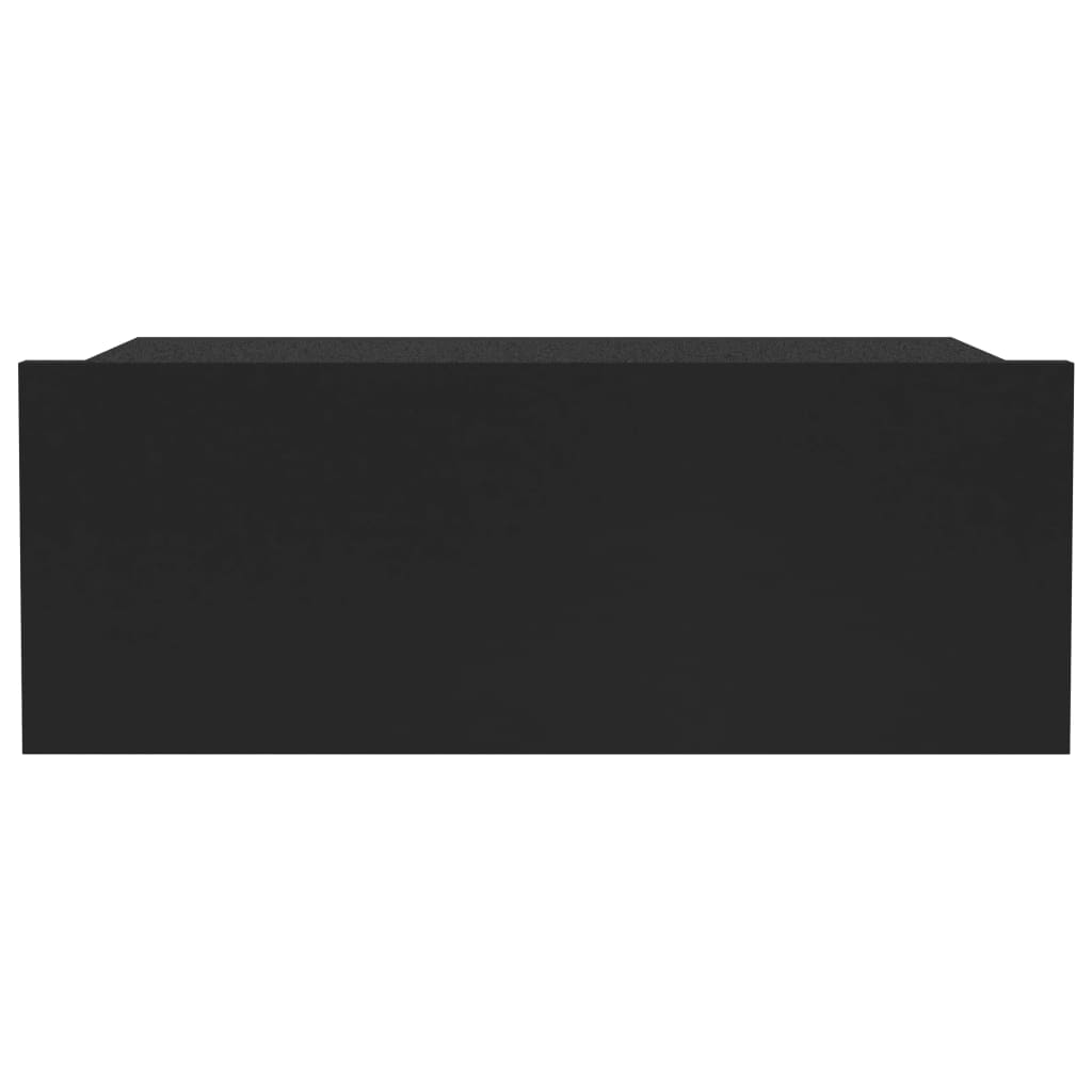 Tables de chevet flottantes 2 pcs Noir 40x30x15 cm