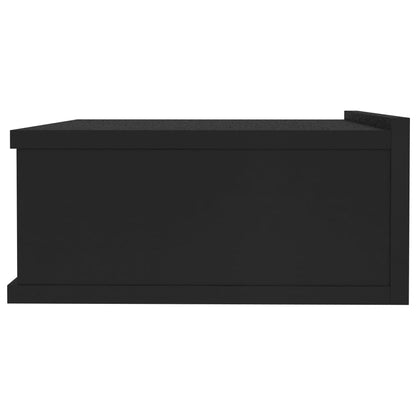 Tables de chevet flottantes 2 pcs Noir 40x30x15 cm